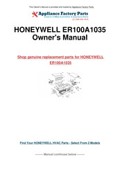 Honeywell ER90 Manuel D'utilisation