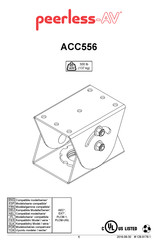 peerless-AV ACC556 Mode D'emploi