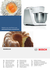 Bosch MUM50149 Mode D'emploi