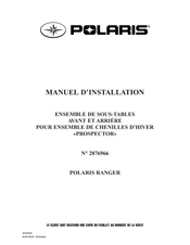 Polaris 2876966 Manuel D'installation