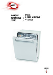 Miele G 4263 VI ACTIVE Mode D'emploi