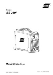 ESAB ES 250i Manuel D'instructions