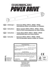 CHAMBERLAIN Power Drive RPD25 Manuel D'instructions