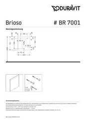 DURAVIT Brioso BR 7001 Instructions De Montage