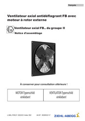 ZIEHL-ABEGG FB II Serie Notice D'assemblage