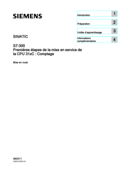 Siemens SIMATIC S7-300 Mise En Route