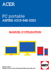 Acer ASPIRE 3 A315-54K-52S1 Manuel D'utilisation