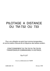 Kenwood TM-733 Manuel D'utilisation