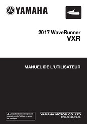 Yamaha WaveRunner VX1800A 2017 Manuel De L'utilisateur