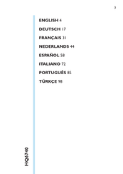 Philips HQ6740/33 Mode D'emploi