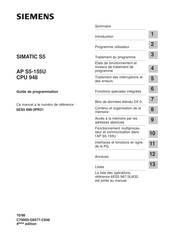 Siemens SIMATIC S5 CPU 948 Guide De Programmation