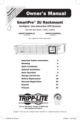 Tripp-Lite SmartPro 2U SMART1000RM2U Manuel Du Propriétaire