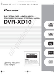 Pioneer DVR-XD10 Mode D'emploi