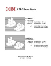 KOBE RA3836SQB-1 Manuel D'installation