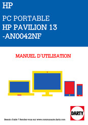 HP Pavilion 13-an0042nf Manuel De L'utilisateur