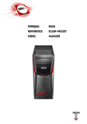 Asus G11DF-FR132T Manuel De L'utilisateur