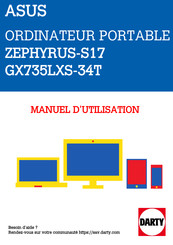 Asus ZEPHYRUS-S17 GX735LXS-34T Mode D'emploi