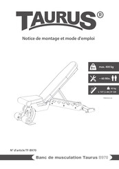 Taurus B970 Notice De Montage Et Mode D'emploi