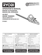 Ryobi RY40601 Manuel D'utilisation