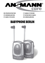 ANSMANN care BABYPHONE BERLIN Manuel D'utilisation