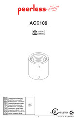 peerless-AV ACC109 Instructions De Montage