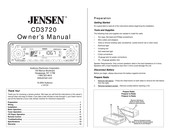 Jensen CD3720 Guide D'utilisateur