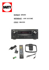 Denon AVR-1610 Manuel De L'utilisateur