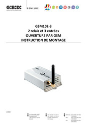 GiBiDi GSM102-3 Instructions De Montage