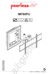 peerless-AV IM760PU Instructions De Montage