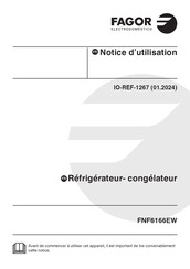 Fagor FNF6166EW Notice D'utilisation