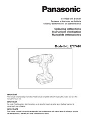 Panasonic EY7440-MULTI Instructions D'utilisation