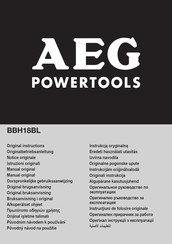 AEG BBH18BL Notice Originale