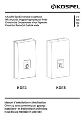 Kospel KDE5 Manuel D'installation Et D'utilisation