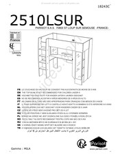 Parisot 2510LSUR Instructions De Montage