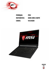 MSI 8RE-218FR Manuel D'utilisation