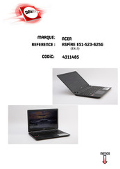 Acer Aspire ES1-533 Manuel D'utilisation