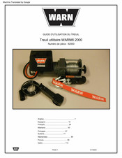 Warn 92000 Guide D'utilisation