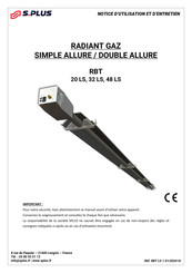 S. Plus RBT 32 LS Notice D'utilisation Et D'entretien