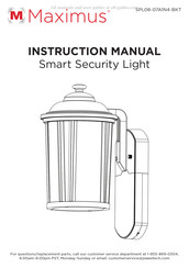 MAXIMUS Smart Security Light Manuel D'instructions