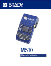 Brady M510 Manuel D'utilisation