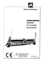 Amazone D8-60 SUPER Notice D'utilisation