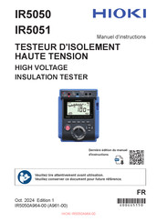 Hioki IR5050 Manuel D'instructions