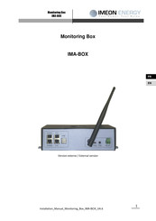 IMEON ENERGY IMA-BOX Manuel D'installation