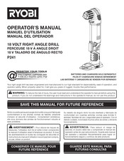 Ryobi P241 Manuel D'utilisation