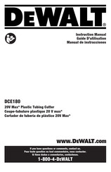 DeWalt DCE180 Guide D'utilisation