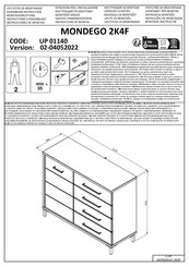 Dedeman MONDEGO 2K4F UP 01140 Instructions D'assemblage