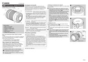 Canon EF-M18-150mm f/3,5-6,3 IS STM Instructions