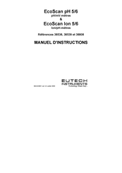 EUTECH INSTRUMENTS EcoScan pH 5/6 Manuel D'instructions