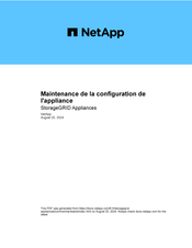 NetApp SG6060 Mode D'emploi