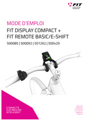 FiT REMOTE ESHIFT Mode D'emploi